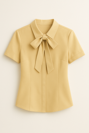Blusa de Laço Social Feminina Realce - Referência: 57